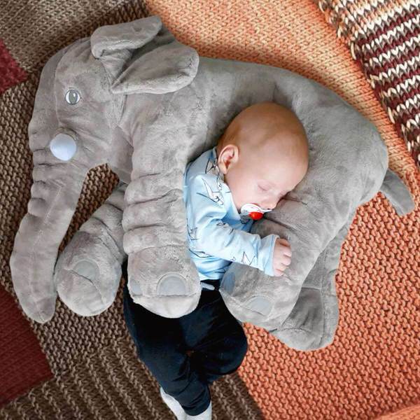 Baby plišasti slonček na poteg, 18 cm, Unikatoy